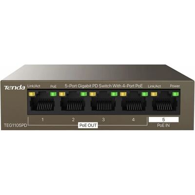 Tenda TEG1105PD Gigabit Ethernet Switch mit PoE Tenda TEG1105PD Gigabit Ethernet Switch mit PoE