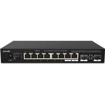 Switch Ethernet Tenda TEM2010F - 8 Portas 2,5G - Preto Switch Ethernet Tenda TEM2010F - 8 Portas 2,5G - Preto