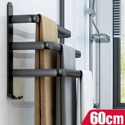 MTEVOTX - Porte-serviettes - 3 niveaux - 60 cm - Noir - Publicité MTEVOTX - Porte-serviettes - 3 niveaux - 60 cm - Noir - Publicité