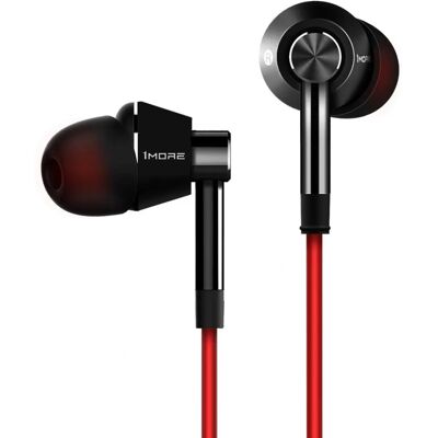 Casque intra-auriculaire 1More Piston Classic - Filaire, Noir, Rouge - 1M301 - Publicité Casque intra-auriculaire 1More Piston Classic - Filaire, Noir, Rouge - 1M301 - Publicité