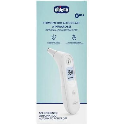 Termometro auricolare a infrarossi Chicco - Misurazione veloce e accurata Termometro auricolare a infrarossi Chicco - Misurazione veloce e accurata