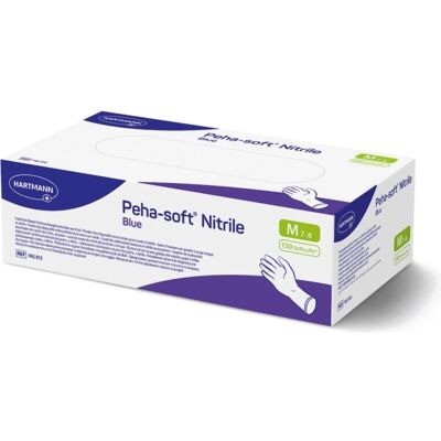 Guanti in nitrile Peha-soft Hartmann - Blu, Medio, Senza polvere, 150 pz Guanti in nitrile Peha-soft Hartmann - Blu, Medio, Senza polvere, 150 pz