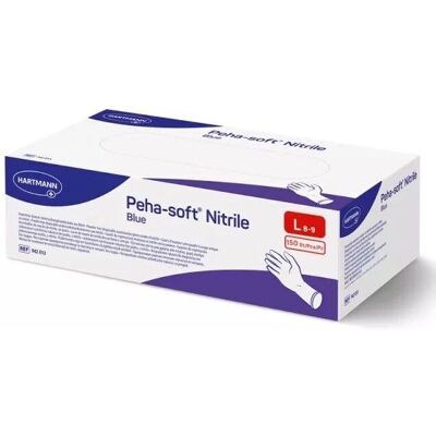 Guanti Peha-soft in nitrile blu di HARTMANN - Large Guanti Peha-soft in nitrile blu di HARTMANN - Large