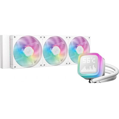 DeepCool LP360 - Valkoinen vesijäähdytin - 360mm radiatori - ARGB-tuulettimet DeepCool LP360 - Valkoinen vesijäähdytin - 360mm radiatori - ARGB-tuulettimet