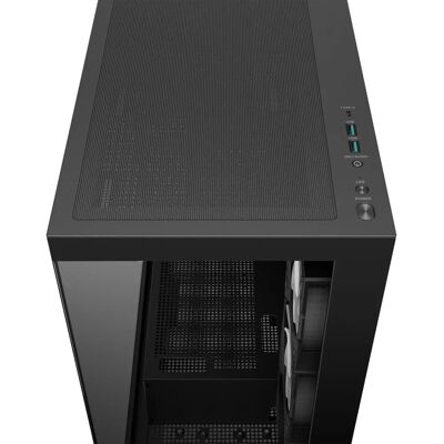 DeepCool CG580 4F Schwarzes PC-Gehäuse - ATX/ITX mit ARGB Lüftern DeepCool CG580 4F Schwarzes PC-Gehäuse - ATX/ITX mit ARGB Lüftern