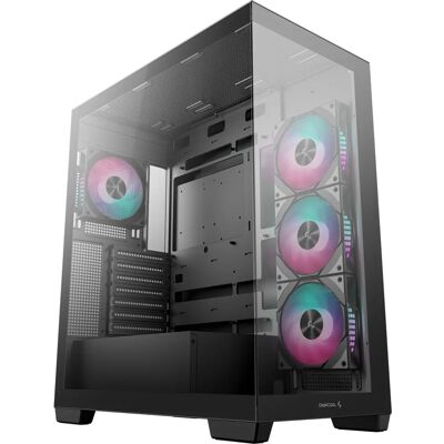 DeepCool CG580 4F Fekete PC ház - ATX/ITX és ARGB ventillátorok DeepCool CG580 4F Fekete PC ház - ATX/ITX és ARGB ventillátorok