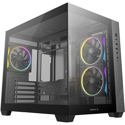 DeepCool CG330 3F Musta Micro-ATX Runko - Tietokonekotelo DeepCool CG330 3F Musta Micro-ATX Runko - Tietokonekotelo