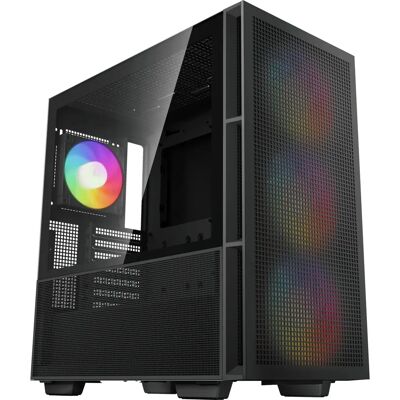 DeepCool CH560 Midi Tower Behuizing - Zwart - Luchtstroom, ARGB Fans, E-ATX Support DeepCool CH560 Midi Tower Behuizing - Zwart - Luchtstroom, ARGB Fans, E-ATX Support