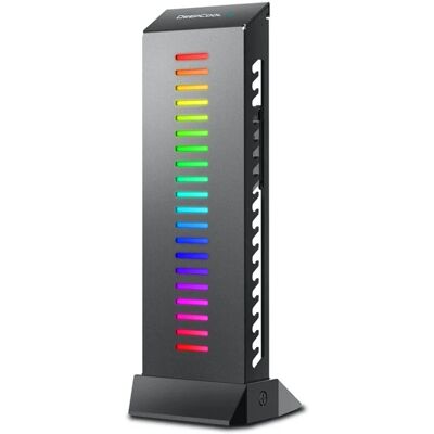DeepCool GH-01 A-RGB Grafikkartenhalter - RGB, Schwarz - 5V Unterstützung DeepCool GH-01 A-RGB Grafikkartenhalter - RGB, Schwarz - 5V Unterstützung