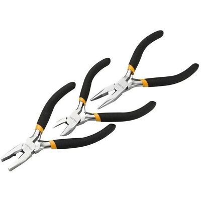 TOLSEN - Set 3 Mini Elektronikzangen - 115mm Werkzeuge TOLSEN - Set 3 Mini Elektronikzangen - 115mm Werkzeuge