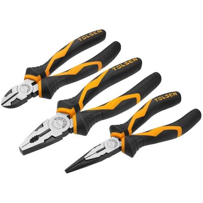 TOLSEN Tools Set 3 Stück Mischzangen - Set mit 3 Zangen für verschiedene Aufgaben TOLSEN Tools Set 3 Stück Mischzangen - Set mit 3 Zangen für verschiedene Aufgaben