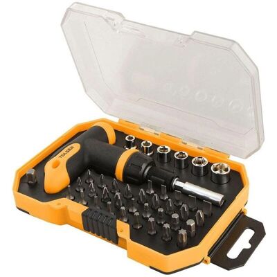 TOLSEN Set 41PZ Schraubenzieher mit T-Griff & Bits TOLSEN Set 41PZ Schraubenzieher mit T-Griff & Bits
