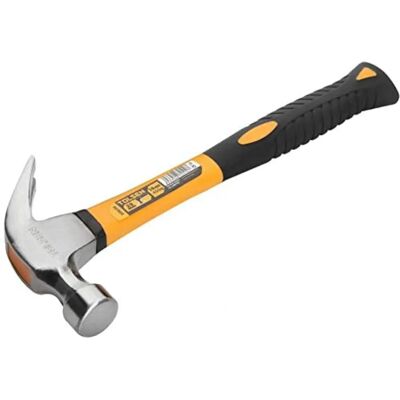 TOLSEN Hammer - 450g Stahlkopf mit Fasergriff TOLSEN Hammer - 450g Stahlkopf mit Fasergriff