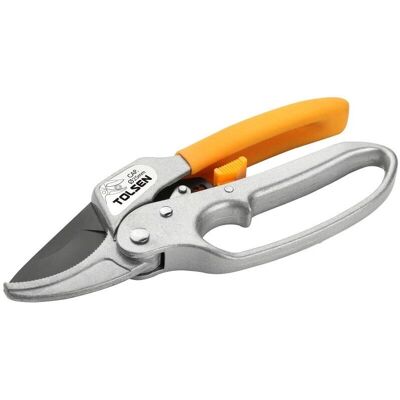 TOLSEN Aluminium-Gartenschere - Gebogene Teflon-Klinge TOLSEN Aluminium-Gartenschere - Gebogene Teflon-Klinge