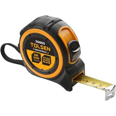 TOLSEN TOOLS 8m Maßband - Präzise, langlebig TOLSEN TOOLS 8m Maßband - Präzise, langlebig