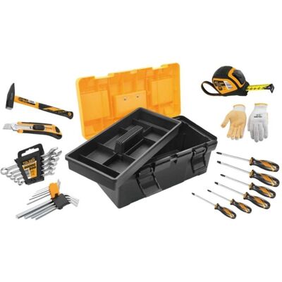 Tolsen - Caja de herramientas - 26 piezas - 40.4 x 20.8 x 19.4 cm - Tool Box Tolsen - Caja de herramientas - 26 piezas - 40.4 x 20.8 x 19.4 cm - Tool Box