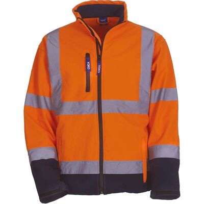 Yoko YHVK09 Høj Synlighed Orange Softshell Jakke - Softshell Jakke Yoko YHVK09 Høj Synlighed Orange Softshell Jakke - Softshell Jakke