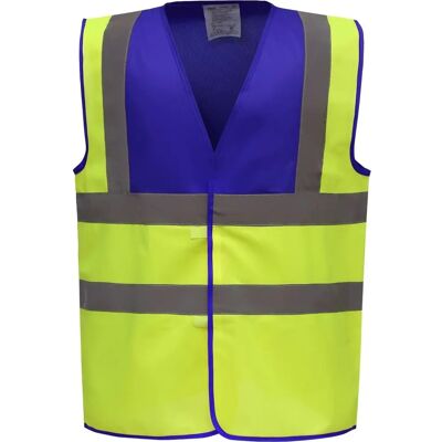 Yoko YHVW100 Royal Blue/Hi Vis Gul Veste Yoko YHVW100 Royal Blue/Hi Vis Gul Veste