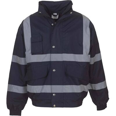 Yoko Hochsichtbare Blaue Jacke - Wasserdicht, Abnehmbarer Kapuze Yoko Hochsichtbare Blaue Jacke - Wasserdicht, Abnehmbarer Kapuze