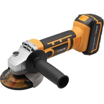 Hoteche Miniamoladora 115mm 20V Litio - Amoladora angular Hoteche Miniamoladora 115mm 20V Litio - Amoladora angular