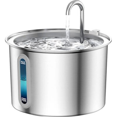 Oneisall Haustier-Wasserbrunnen - Edelstahl, 2L, Leise, Mehrstufige Filtration Oneisall Haustier-Wasserbrunnen - Edelstahl, 2L, Leise, Mehrstufige Filtration