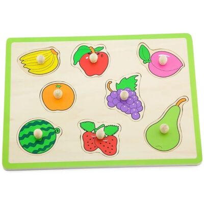 Viga 50020 Fruit Puzzel - 8 Stukjes voor Kinderen Viga 50020 Fruit Puzzel - 8 Stukjes voor Kinderen