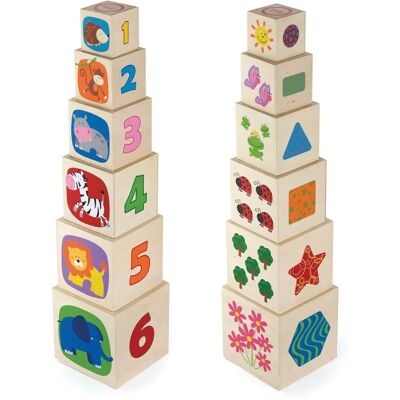 New Classic Toys 50392 Drewniane Klocki - Klocki Budowlane New Classic Toys 50392 Drewniane Klocki - Klocki Budowlane