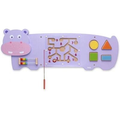Viga Toys Wandspielzeug - Hippo Wandspiel - 91x32cm Viga Toys Wandspielzeug - Hippo Wandspiel - 91x32cm