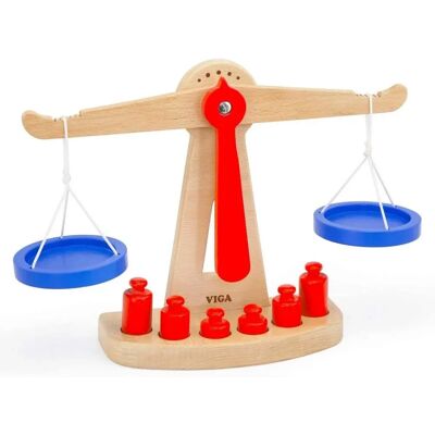 Drewniana dziecięca waga Viga Toys - 3+ - 28cm Drewniana dziecięca waga Viga Toys - 3+ - 28cm