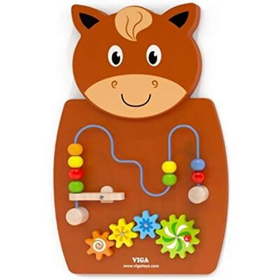 Viga Toys Koń Panele sensoryczne - Zabawka na ścianę Viga Toys Koń Panele sensoryczne - Zabawka na ścianę