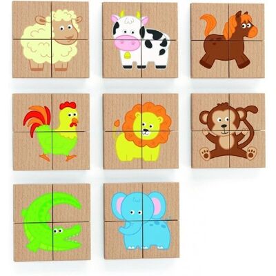 Viga Spielzeug Holz Magnetisches Tierpuzzle - 32 Teile Viga Spielzeug Holz Magnetisches Tierpuzzle - 32 Teile