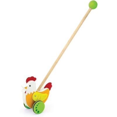Viga Holzspielzeug Schiebespielzeug - Huhn - Für Kinder ab 2 Jahren Viga Holzspielzeug Schiebespielzeug - Huhn - Für Kinder ab 2 Jahren