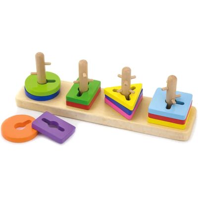 Viga Toys - Układanka do Sortowania Kształtów - Edukacyjna Zabawka Viga Toys - Układanka do Sortowania Kształtów - Edukacyjna Zabawka