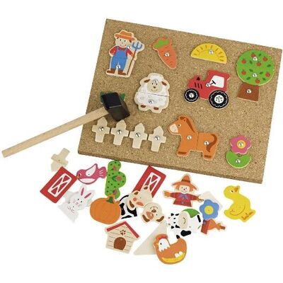 Viga 51606 - Ensemble de Plateau Ferme avec Figures en Bois - Jouet Éducatif 3+ - Publicité Viga 51606 - Ensemble de Plateau Ferme avec Figures en Bois - Jouet Éducatif 3+ - Publicité