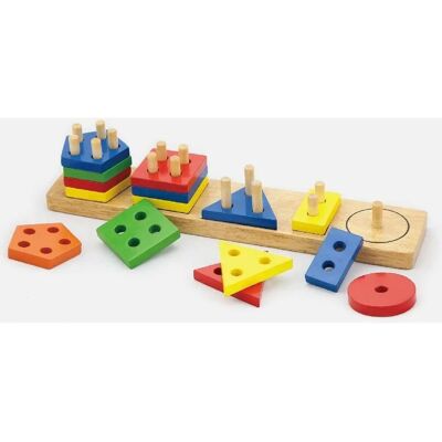 Viga 58558 Klocki z sortownikiem kształtów - Figury geometryczne Viga 58558 Klocki z sortownikiem kształtów - Figury geometryczne