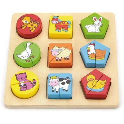 Viga Model - Drewniana układanka z zwierzętami - Puzzle Viga Model - Drewniana układanka z zwierzętami - Puzzle