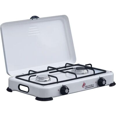 Pro-Ject Fornello a gas bianco 2 fuochi - Attrezzatura da esterno Pro-Ject Fornello a gas bianco 2 fuochi - Attrezzatura da esterno