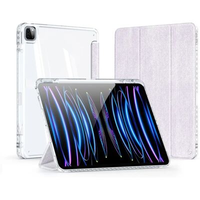 Apple iPad Pro 13" (2024) DUX DUCIS Unid Series Tri-Fold Flip Cover - Gennemsigtig / Lilla Apple iPad Pro 13" (2024) DUX DUCIS Unid Series Tri-Fold Flip Cover - Gennemsigtig / Lilla