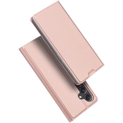 Dux Ducis roze portemonnee hoes voor Galaxy A55 - Met kaartvak en standaard Dux Ducis roze portemonnee hoes voor Galaxy A55 - Met kaartvak en standaard