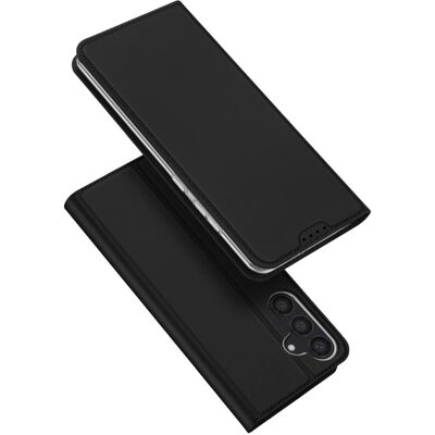 Dux Ducis Galaxy S24 / S25 satijnen portemonnee hoes - Zwart Dux Ducis Galaxy S24 / S25 satijnen portemonnee hoes - Zwart