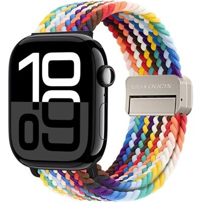 Elastický nylonový řemínek Dux Ducis pro Apple Watch 38mm/40mm/41mm - Duha Elastický nylonový řemínek Dux Ducis pro Apple Watch 38mm/40mm/41mm - Duha