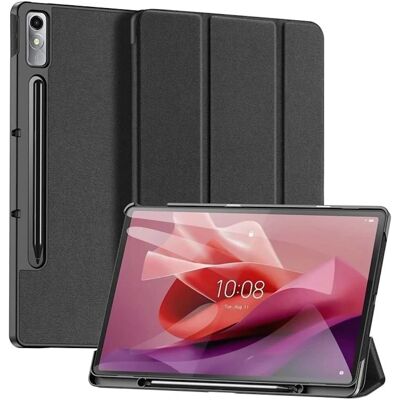 Dux Ducis Lenovo Tab P12 Domo Serie Dreifach Faltetui - Schwarz Dux Ducis Lenovo Tab P12 Domo Serie Dreifach Faltetui - Schwarz