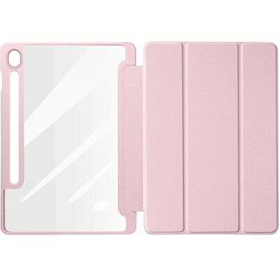 Dux Ducis Rose Pink Galaxy Tab S9 FE Case with Stand & Stylus Slot - Tablet Case Dux Ducis Rose Pink Galaxy Tab S9 FE Case with Stand & Stylus Slot - Tablet Case