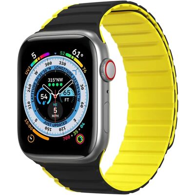 Dux Ducis Apple Watch Armband - Schwarz/Gelb 41/40/38mm Dux Ducis Apple Watch Armband - Schwarz/Gelb 41/40/38mm
