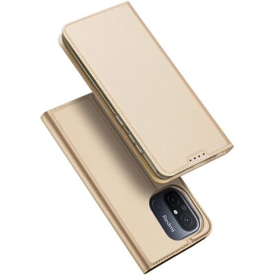 Funda billetera Dux Ducis Xiaomi Redmi 12C con soporte - Dorado Funda billetera Dux Ducis Xiaomi Redmi 12C con soporte - Dorado