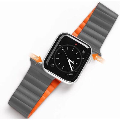 Apple Watch Dux Ducis Magnetinen Silikoni ranneke - Ranneke - Harmaa Apple Watch Dux Ducis Magnetinen Silikoni ranneke - Ranneke - Harmaa