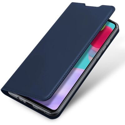 Custodia in ecopelle Navy Bleu Nuit per Galaxy A52 con supporto video Custodia in ecopelle Navy Bleu Nuit per Galaxy A52 con supporto video