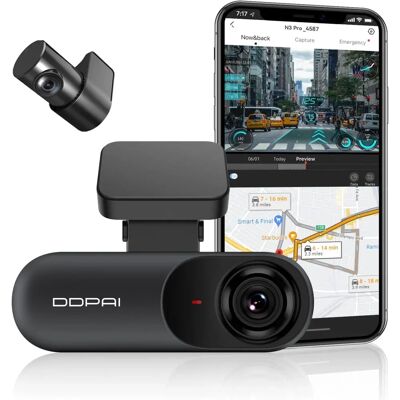 Dash Camera DDpai Mola N3 Pro GPS - 2560x1600 30fps, 1920x1080 25fps Dash Camera DDpai Mola N3 Pro GPS - 2560x1600 30fps, 1920x1080 25fps