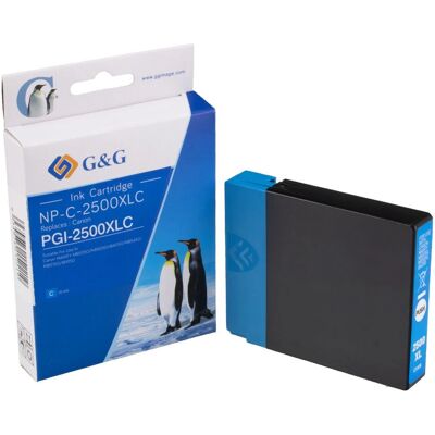 Cartouche d'encre Cyan G&G Pgi-2500C - Compatible 20.4ml Cartouche d'encre Cyan G&G Pgi-2500C - Compatible 20.4ml