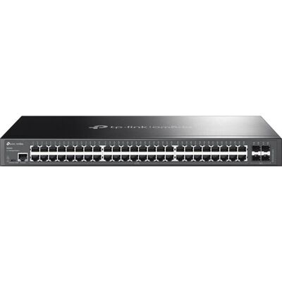 TP-Link Omada SG3452 Verkkokytkin - 48-portti Gigabit Ethernet - Hallittu Musta TP-Link Omada SG3452 Verkkokytkin - 48-portti Gigabit Ethernet - Hallittu Musta